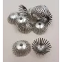 Casquilla pestañas 15*5mm Plata Vieja / Cuentas Metálicas de Latón / Zamak