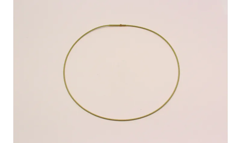 Collar acero espiral 1,4mm*42cms Do / Bases de Collares de Latón / Zamak