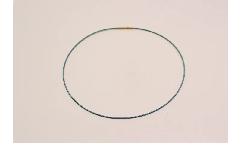 Collar acero espiral 1,4mm*42cms Gr / Bases de Collares de Latón / Zamak