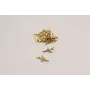Cogante Avión Dorado 18*10mm 2 anillas / Cuentas Metálicas de Latón / Zamak