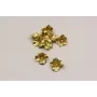 Pieza Flor cavidad 16mm diámetro * 7mm Oro Mate / Cuentas Metálicas de Latón / Zamak