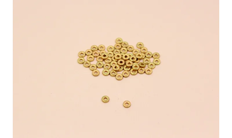 Disco de 3mm diámetro * 1mm agujero * 1 mm grosor / Cuentas Metálicas de Latón / Zamak