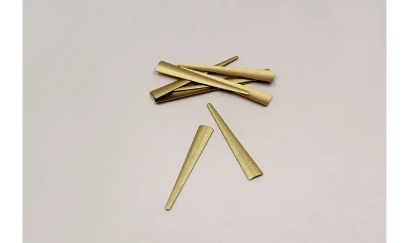 Lámina cóncava 47*6mm Oro Mate / Cuentas Metálicas de Latón / Zamak