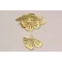 Flor de 3 pétalos 53*56mm Oro Mate / Cuentas Metálicas de Latón / Zamak