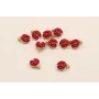 Cuenta Mariquita esmaltada 7*6*4mm / Cuentas Metálicas de Latón / Zamak