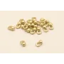 Arito de 3mm diametro con Bola de 2mm Dorado Mate / Cuentas Metálicas de Latón / Zamak