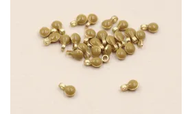 Disco de 3mm con esmalte Visón  con arandela / Cuentas Metálicas de Latón / Zamak