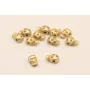 Cuenta Mini Calavera 7,5*5*4mm Dorado Mate / Cuentas Metálicas de Latón / Zamak