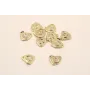 Cuadrado Irregular 13*11mm Microbrillos Media Luna / Cuentas Metálicas de Latón / Zamak