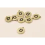 Chapa acero Inoxidable 10mm letra  D / Cuentas Metálicas de Acero Inoxidable