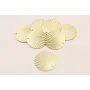 Disco ondulado 25mm Dorado Mate / Cuentas Metálicas de Latón / Zamak