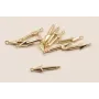 Entrepieza Flecha Oro 14*3mm / Cuentas Metálicas de Latón / Zamak