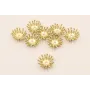 Casquilla estampbres Dorado Mate 11*4mm / Cuentas Metálicas de Latón / Zamak