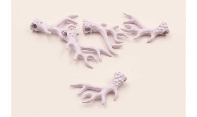 Rama Coral 20*15mm Esmalte Lila / Cuentas Metálicas de Latón / Zamak