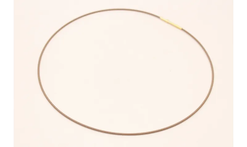 Collar acero espiral 1,4mm*42cms / Bases de Collares de Latón / Zamak