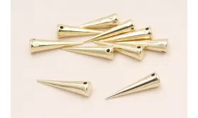 Pivote Cónico 24*5mm Oro / Cuentas Metálicas de Latón / Zamak