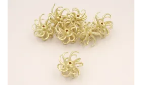 Bola tentáculos 23mm Dorado Mate / Cuentas Metálicas de Latón / Zamak