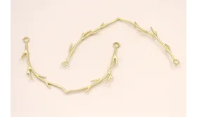 Collar rama 110mm Dorado Mate / Bases de Collares de Latón / Zamak