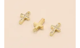 Stainless Steel: Cruz Acero 12*6mm  / Bases de Pulseras de Acero Inoxidable