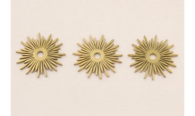 Cuenta Acero Estrella Acero 18mm Oro Cuenta Acero Estrella Acero 18mm Oro