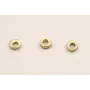 Disco irregular 3mm*1-1,5mm interior Oro Mate / Cuentas Metálicas de Latón / Zamak