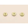 Disco estriado 5mm Dorado Mate / Cuentas Metálicas de Latón / Zamak