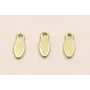 Colgante pétalo 7*3mm Dorado Mate / Cuentas Metálicas de Latón / Zamak