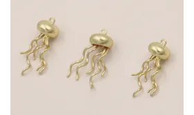 Medusa 10*4mm y 20mm Dorado Mate / Cuentas Metálicas de Latón / Zamak