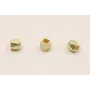 Cuenta Facetada 3*3,5mm Dorado Mate / Cuentas Metálicas de Latón / Zamak