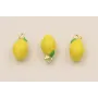 Colgante limón 11*6mm diametro amarillo / Cuentas Metálicas de Latón / Zamak
