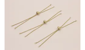 Pulsera Preparada. cadenas de 10cm  / Bases de Pulseras de Latón / Zamak