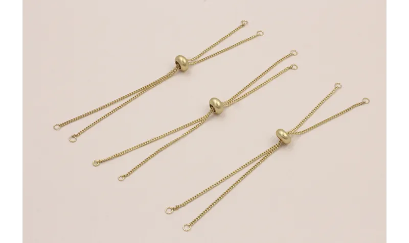 Pulsera Preparada. cadenas de 10cm  / Bases de Pulseras de Latón / Zamak