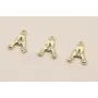 Colgante Letra A latón Dorado 15*10mm / Cuentas Metálicas de Latón / Zamak