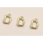 Colgante Letra D latón Dorado 15*10mm / Cuentas Metálicas de Latón / Zamak