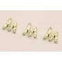 Colgante Letra M latón Dorado 15*10mm / Cuentas Metálicas de Latón / Zamak