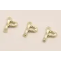 Colgante Letra P latón Dorado 15*10mm / Cuentas Metálicas de Latón / Zamak