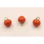 Colgante Tomate 5mm diámetro / Cuentas Metálicas de Latón / Zamak