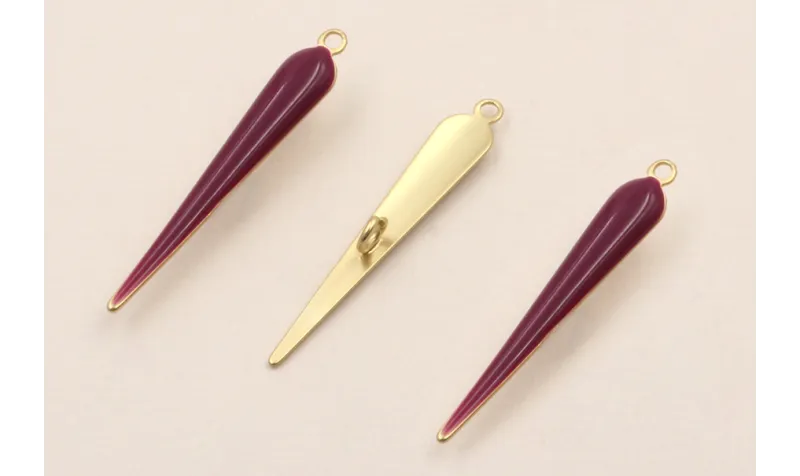 Colgante Cuña esmaltada 23*5mm Cardenal