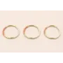 Aro Acero Inox. 15mm Oro Salmón Beige / Cuentas Metálicas de Acero Inoxidable