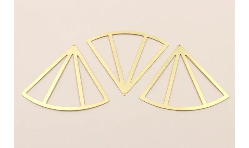 Colagnte Lámina abanico 57*62mm Dorado Mate