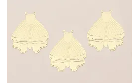 Pieza Polilla Plana de 70*55mm perforada Dorada / Cuentas Metálicas de Latón / Zamak