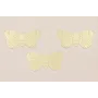 Cuenta Mariposa plana 60-33mm perforada Dorada / Cuentas Metálicas de Latón / Zamak
