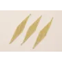 Pieza de Malla forma Rombo 70*15mm Dorado Mate / Cuentas Metálicas de Latón / Zamak