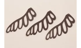 Cuenta Ala esmaltada Marrón 70*24mm / Cuentas Metálicas de Latón / Zamak