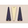 Cuenta Triangulo Esmaltado 30*9mm Azul Marino / Cuentas Metálicas de Latón / Zamak