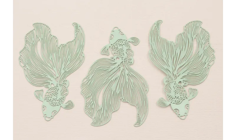 Colgante Pez Tropical Plano 60*35mm turquesa / Cuentas Metálicas de Latón / Zamak