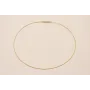 Collar acero espiral 1,4mm*42cms Or / Bases de Collares de Latón / Zamak