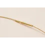 Collar acero espiral 1,4mm*42cms Or / Bases de Collares de Latón / Zamak