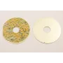 Disco Oro Mate 60mm Estampado Amarillento / Cuentas Metálicas de Latón / Zamak