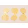 Cuenta Pareja de Pétalos 50*27mm moldeables Oro / Cuentas Metálicas de Latón / Zamak